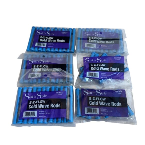 Soft n' Style E-Z Flow Cold Wave Rods Assorted Sizes Perm 15 Pckgs 180 Rods NEW - Picture 6 of 7